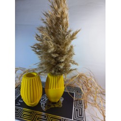 2 Lİ SARI ISKANDİNAV PAMPAS VAZO