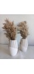 2 Lİ BEYAZ ISKANDİNAV PAMPAS VAZO
