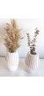 2 Lİ BEYAZ ISKANDİNAV PAMPAS VAZO