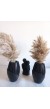2 Lİ SİYAH ISKANDİNAV PAMPAS VAZO