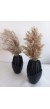 2 Lİ SİYAH ISKANDİNAV PAMPAS VAZO