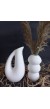 SÜRAHİ BALON VAZO SET BEYAZ