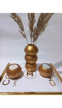 BALON VAZO İKİLİ MUMLUK SET RANDOM