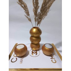 BALON VAZO İKİLİ MUMLUK SET RANDOM