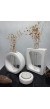 Dikdörtgen-Yuvarlak Formlu, Cam Tüplü, 2'li Dekoratif Vazo Set Beyaz Dikdörtgen-Yuvarlak Formlu, Cam Tüplü, 2'li Dekoratif Vazo Set Beyaz