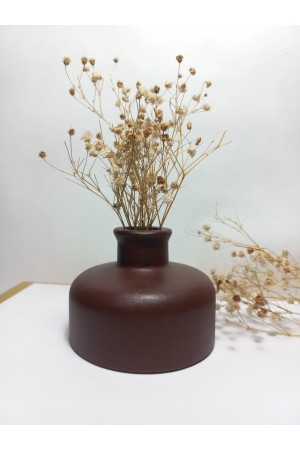 Şık Tasarım Chocolate Kahve Minimal Vazo, Masa ve Sehpa Üzeri, Dekoratif Aksesuar 