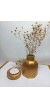 Dekoratif Minimal Vazo, Ev ve Ofis Hediyelik Aksesuar, Çiçeklik Antiquity Gold