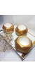 Dekoratif  Antiquity Gold Saksı 3'lü Set - Kaktüs/Sukulent Saksısı,Çiçeklik Seti