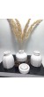 Modern Minimal Vazo Set 3'lü, Ev & Ofis Hediyelik, Dekoratif Obje, Beyaz