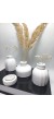 Modern Minimal Vazo Set 3'lü, Ev & Ofis Hediyelik, Dekoratif Obje, Beyaz