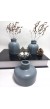 Modern Minimal Vazo Set 3'lü, Ev & Ofis Hediyelik, Dekoratif Obje, Gri Modern Minimal Vazo Set 3'lü, Ev & Ofis Hediyelik, Dekoratif Obje, Gri