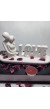 LOVE Yazılı Kalp Figürlü Sarılan Sevgili Biblo Set Beyaz