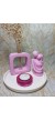 Kare Formlu Cam Tüplü Sarılan Sevgili Dekoratif Mumluk Set Pembe Kare Formlu Cam Tüplü Sarılan Sevgili Dekoratif Mumluk Set Pembe