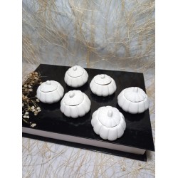 Mini Balkabağı 6'lı Boyanabilir Ham Dekoratif Obje 