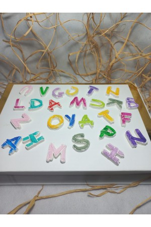 Küçük Boy Boyanabilir Alçı Harfler, (Çocuklara Özel Boyama ) Minumum 10 Adet