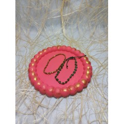 Bubble Yuvarlak Dekoratif Takı Tabağı Pembe