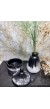 Çok Amaçlı Dekoratif Kutu ve Vazo Set Hediyelik Obje Siyah-Beyaz