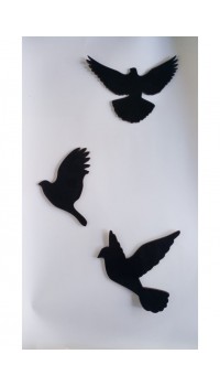 Duvar Süsü Kuş Figürlü Duvar Süsü Kuş Figürlü