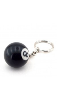 Mini bilardo şekilli anahtarlık/8 Top Siyah/küçük top anahtarlık