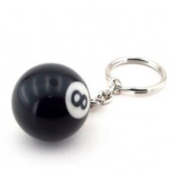 Mini bilardo şekilli anahtarlık/8 Top Siyah/küçük top anahtarlık