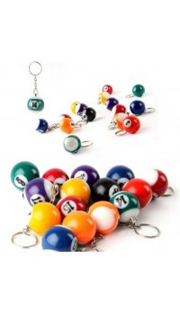 Mini Bilardo Şekilli Anahtarlık Random