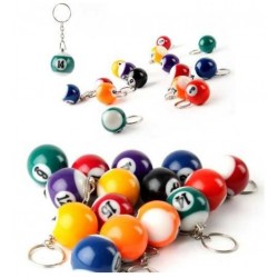 Mini Bilardo Şekilli Anahtarlık Random