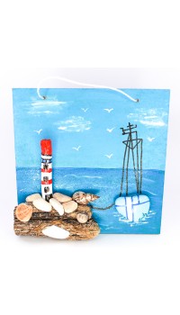Deniz Feneri Figürlü Tablo
