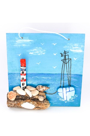 Deniz Feneri Figürlü Tablo