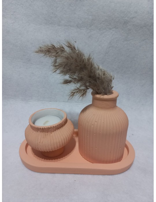 TABAKLI KÜP VAZOLU FİJİ MUMLUK SET RANDOM TABAKLI KÜP VAZOLU FİJİ MUMLUK SET RANDOM