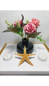 Şık Tasarım Siyah Minimal Vazo, Masa ve Sehpa Üzeri, Dekoratif Aksesuar