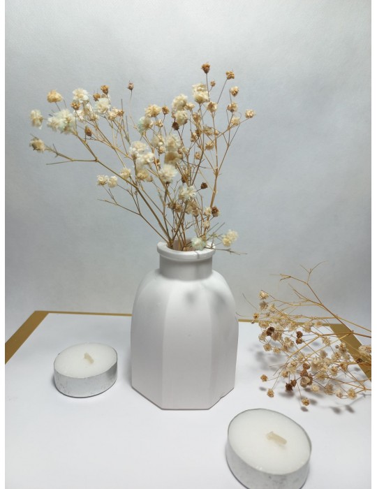 Dekoratif Minimal Vazo, Ev ve Ofis Hediyelik Aksesuar, Çiçeklik Beyaz Dekoratif Minimal Vazo, Ev ve Ofis Hediyelik Aksesuar, Çiçeklik Beyaz
