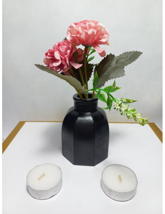 Dekoratif Minimal Vazo, Ev ve Ofis Hediyelik Aksesuar, Çiçeklik Siyah Dekoratif Minimal Vazo, Ev ve Ofis Hediyelik Aksesuar, Çiçeklik Siyah