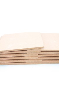 Sunta Kare Tahta Beyaz Kahverengi Hobi Hammadde 15x15 12'li Paket