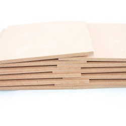 Sunta Kare Tahta Beyaz Kahverengi Hobi Hammadde 15x15 12'li Paket
